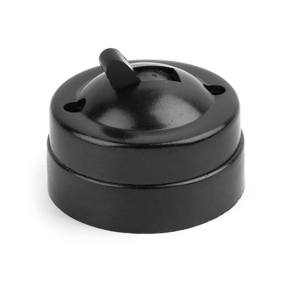 

single control button wall round light switch flat toggle retro old fashioned