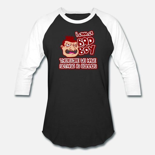 

bad boy sarcasm t shirt men printing 100% cotton plus size 3xl natural fit funny summer style leisure shirt