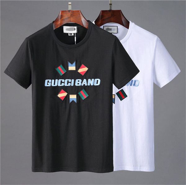 

2020 new mens stylist t shirt stylist casual short sleeves fashion printing men women fashion couple t-shirt 123, White;black