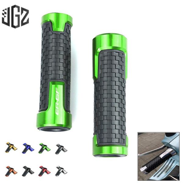 

for er6f cnc aluminum handlebar hand grips motorcycle 22mm rubber gel grip accessories 2012 2013 2014 2020 2020