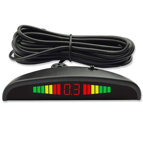 

12v car parking reversing radar universal 4 probe small crescent buzzer sensor professional fashion portable