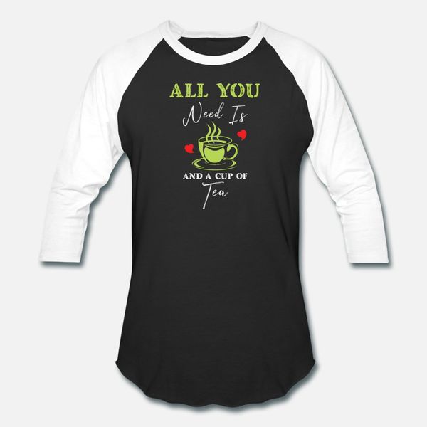 

all you need is love and tea t shirt men printing cotton o-neck normal loose new style summer kawaii shirt