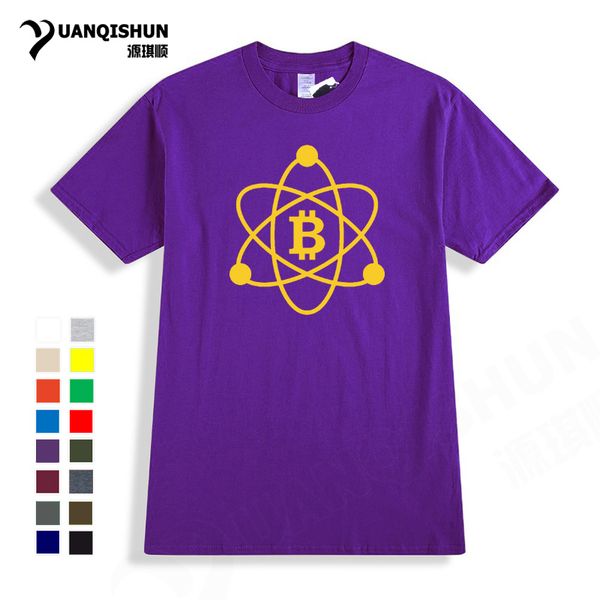 

brand short sleeves t shirt 100% cotton casual bitcoin t shirts digital currency btc mining t-shirt men o neck tees