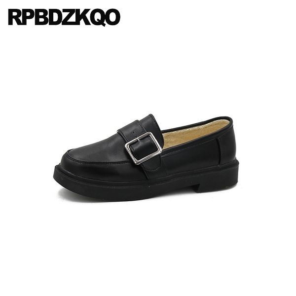 

slip on brown fitness 2020 metal designer winter vintage women oxfords shoes round toe chinese flats loafers fur black china