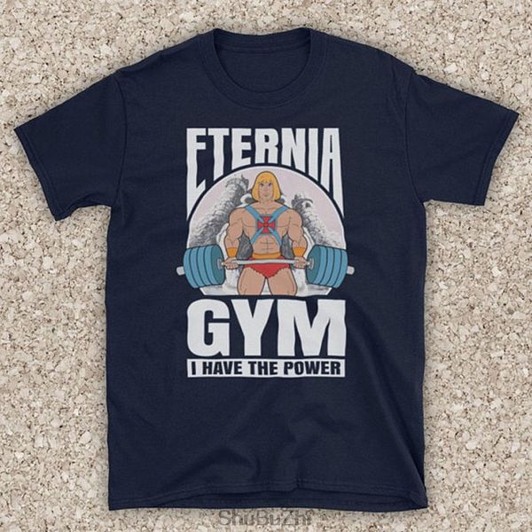 

he-man eternia gym i have the power graphic novel men fashion brand t-shirt summer cotton o-neck man t shirt short sleeve homme
