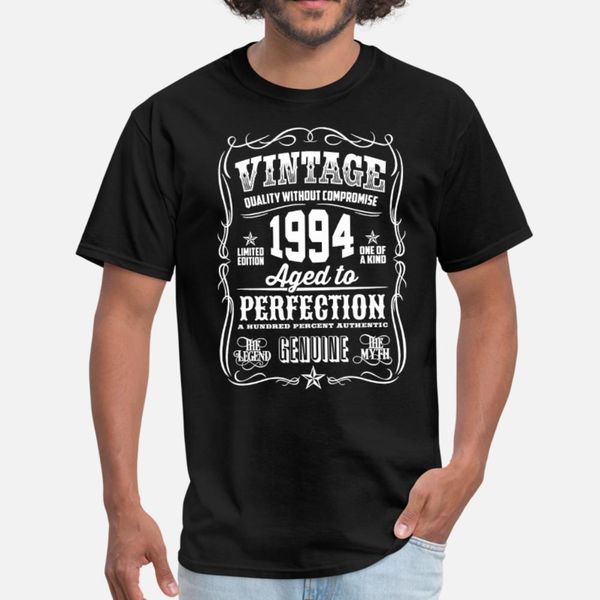 

vintage 1994 aged to perfection white print t shirt men custom 100% cotton s-xxxl novelty interesting casual spring autumn normal shirt