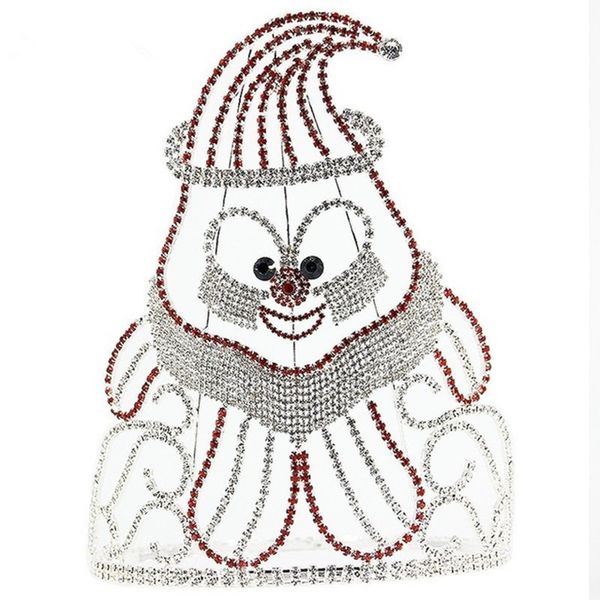 

large crystal queen round crown christmas party decoration supplies gifts big crown and tiara unique hair accessories jci099, White;golden