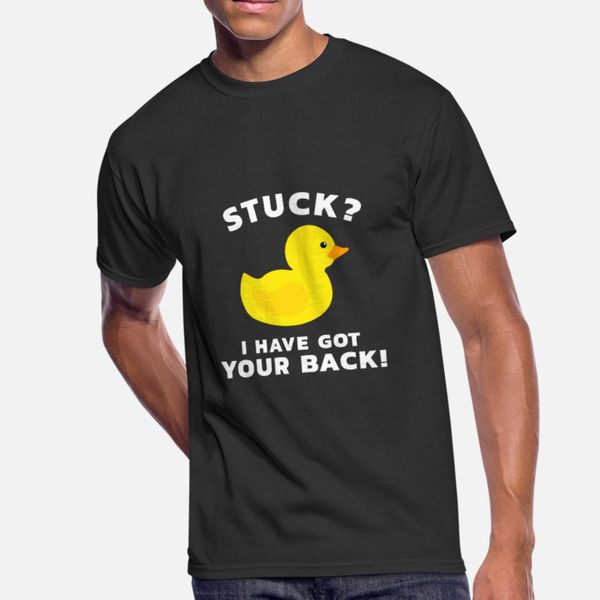 

stuck i've got your back programming duck t shirt men designs 100% cotton s-3xl letter gift fashion spring autumn cool shirt