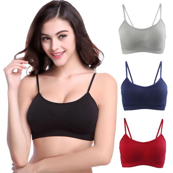 

h womens sports yoga running fitness bras wire thin padded underwear adjusted-straps bra breathable wire5 colors, White;black