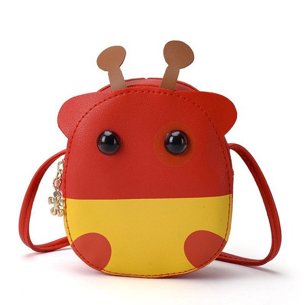 

2020coin purses for children girls fashion cute cartoon giraffe shoulder crossbody purses with adjustable straps messenger bag, White