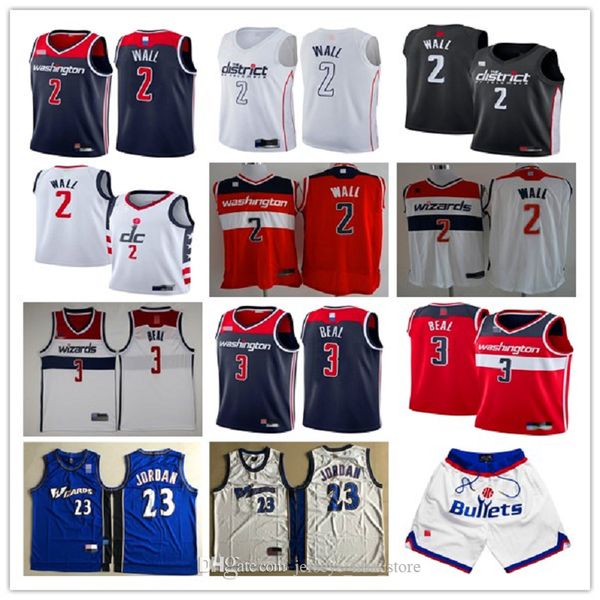 

washington wizards authentic bradley 3 beal jersey mens john 2 wall basketball jerseys just don shorts white black red