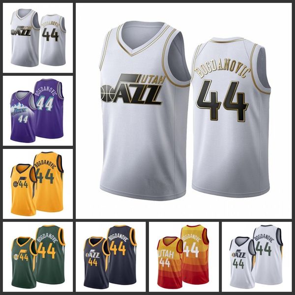 

utah jazz bojan bogdanovic men city basketball jersey, Black
