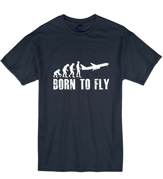 

летняя мода hot sale мужчины хлопок t shirt born to fly самолет смешной работа идея подарка planes мужской футболки подарок забавный тис top