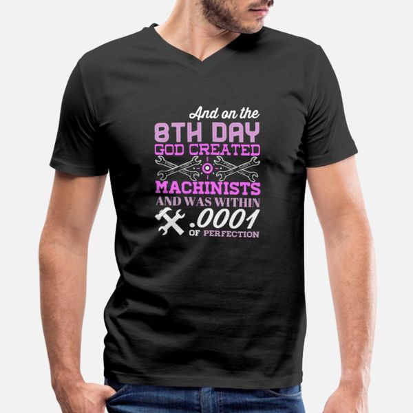 

machinist god created machinists t shirt men custom cotton o-neck homme cute building spring letter shirt