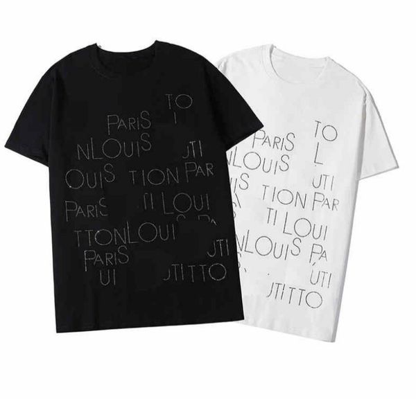 

2020 summer mens t shirts men women tee shirts with letters brand pullover t-shirt men 2020 for wholesale sale, White;black