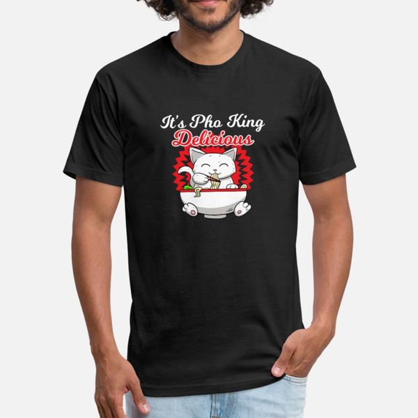 

pho азиатский суп вьетнам noodle soup cat i gift idea тенниска мужчины персонализированный футболка s-3xl отдых фитнес аутентичные летний ст