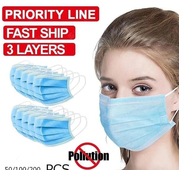 

in face mouth anti-haze products zza1919 earloop proof protective dust anti-fog blue 3-ply masks mascherine disposable stock mask glzje