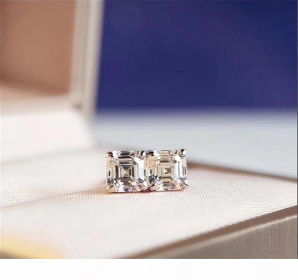 

luxury wedding engagement jewelry stud earrings silver plated material foundation diamond drill stud earrings designer b v ing, Golden