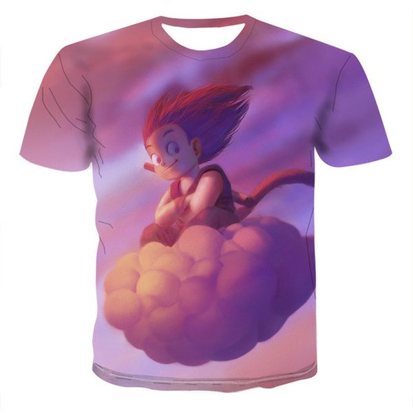 

anime graphic black anime 3d print shirts kawaii hippie harajuku men clothing