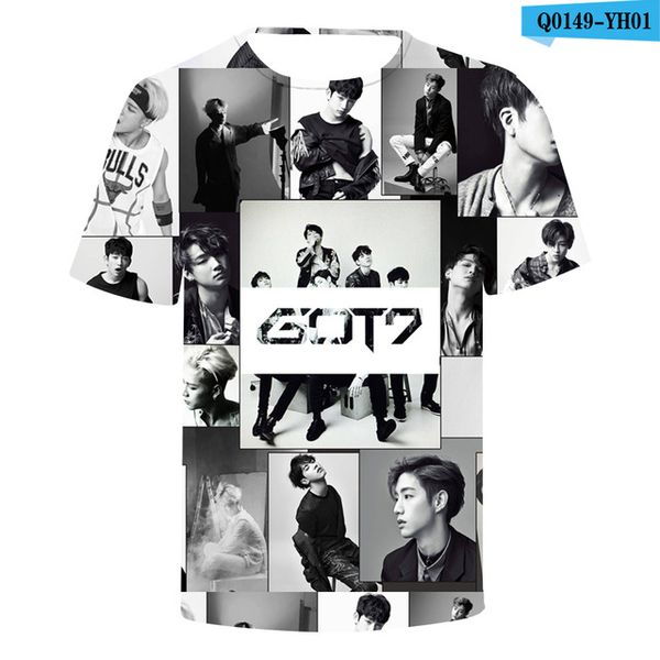 

kpop got7 men streetweart 3d print shirts aesthetic hentai hippie men clothing