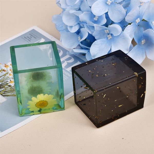 

diy pen holder resin molds brush pot epoxy uv silicone mold jewelry storage box making jewelry tools