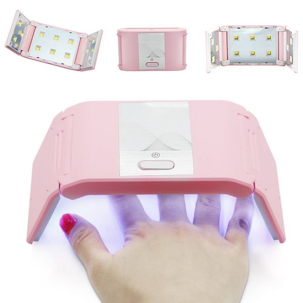 

folded nail dryer 36w uv lamp for led gel portable nail lamp arched shaped lamps for nail art perfect thumb drying solution