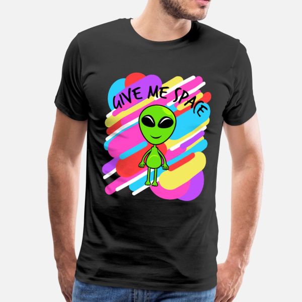

дайте мне space красочный дизайн чужие ufo тенниска мужчины character с коротким рукавом экипаж шеи kawaii sunlight повседневный лето шаблон