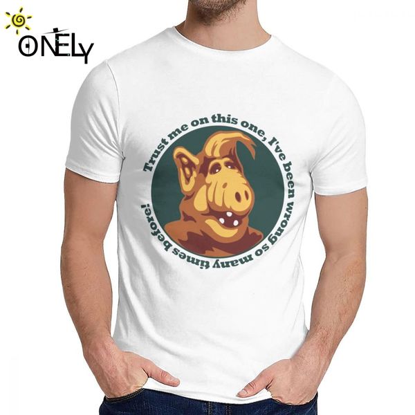 

мужской o-образным вырезом alf инопланетной жизни форма футболка новое прибытие мужской комфортная homme tee shirt бесплатная доставка