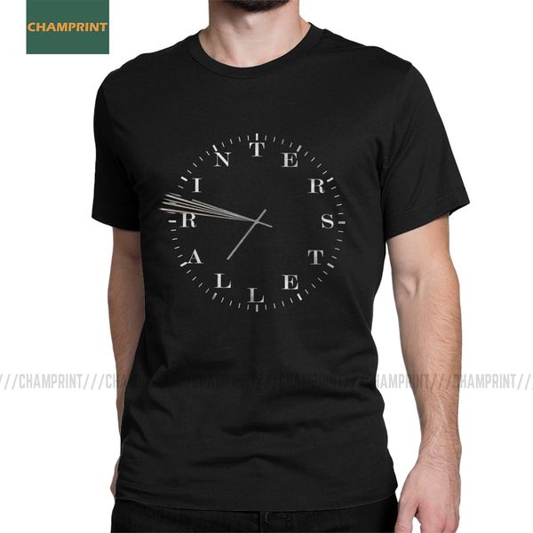 

interstellar afraid of time men t shirts nolan movie space sci fi spaceship unique tee shirt short sleeve t-shirts cotton