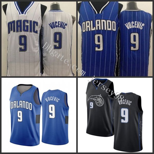 

orlando magic men #9 nikola vucevic white nba men red jersey, Black