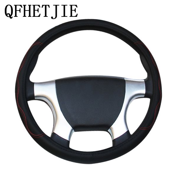 

car steering wheel cover 36 38 40 42 45 47 50 cm faux leather embossed for large trucks and buses car accessories wheel cover