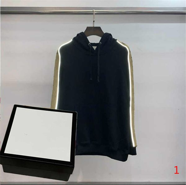 

2020 mens women hoodies pullover long sleeve caasual sweatshirt letter embroidery size sleeves autumn winter mens sweatershirt -2xl 2 color, White;black