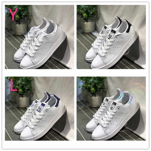 

2020 smith men women flat sneakers green black white navy blue oreo rainbow stan fashion mens trainer outdoor sports shoes size 36-44