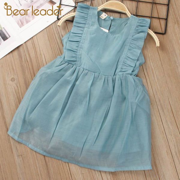 

bear leader girls princess dress new summer elegant girls dresses ruffle sleeveless vest kids dress sweet children clothing 3 7y, Red;yellow