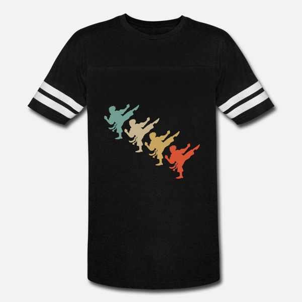 

retro vintage style karate fighter fighting t shirt men designing 100% cotton round neck natural fitness building summer kawaii shirt