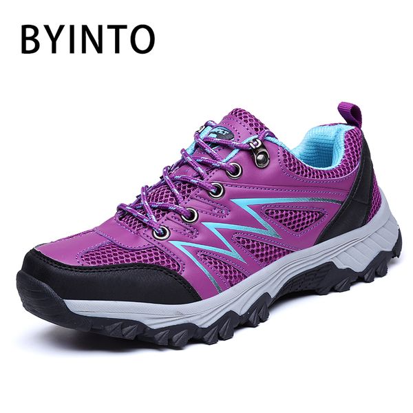

women hiking shoes outdoor mountain climbing zapatos female trekking boots sports shoes waterproof anti-skid sneakers outventure