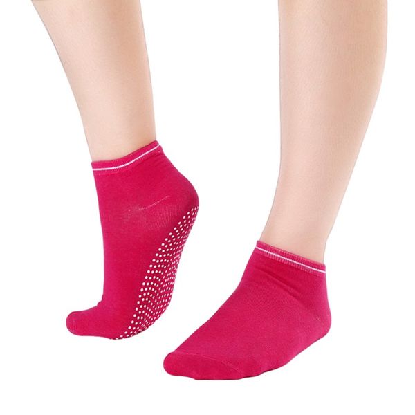 

women's fitness pilates socks colorful non slip massage toe durable dance ankle grip exercise printed letter socks s4, Black;white