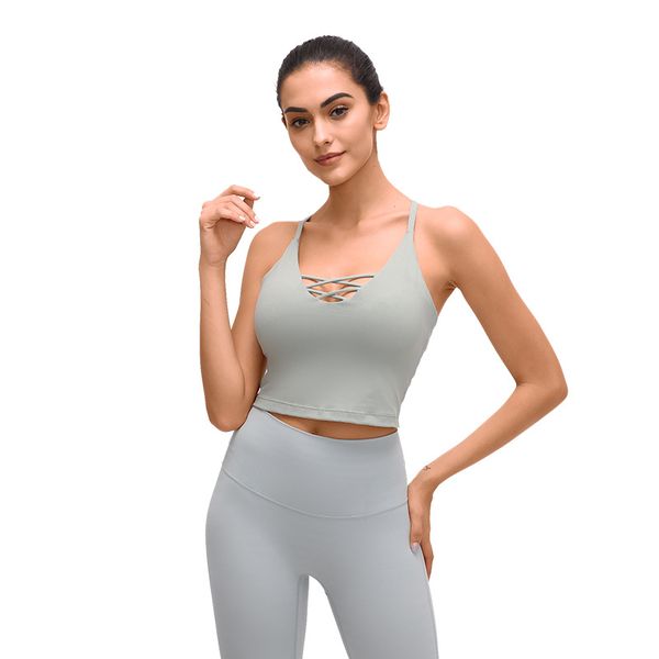 

2020new style buttery-soft handfeel yoga bra sweat-wicking four-way stretch bra fitness sportswear crop women sports, White;black