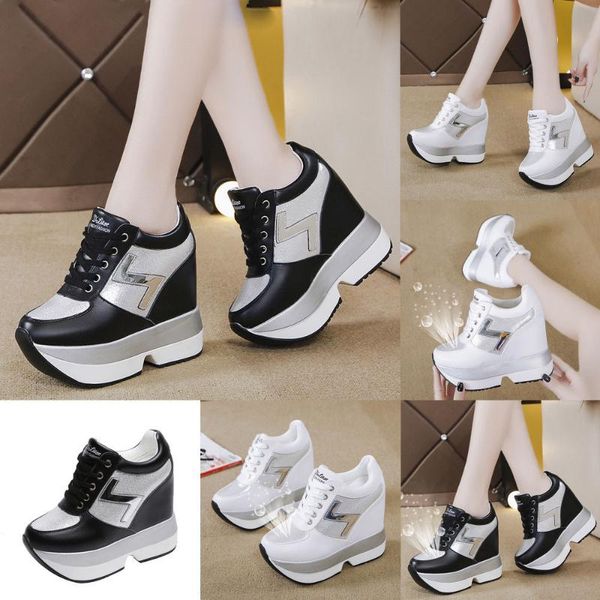 

chimizhai pumps woman high heels 11cm shoes women autumn shoes platform sneakers winter ladies casual pumps wy617, Black