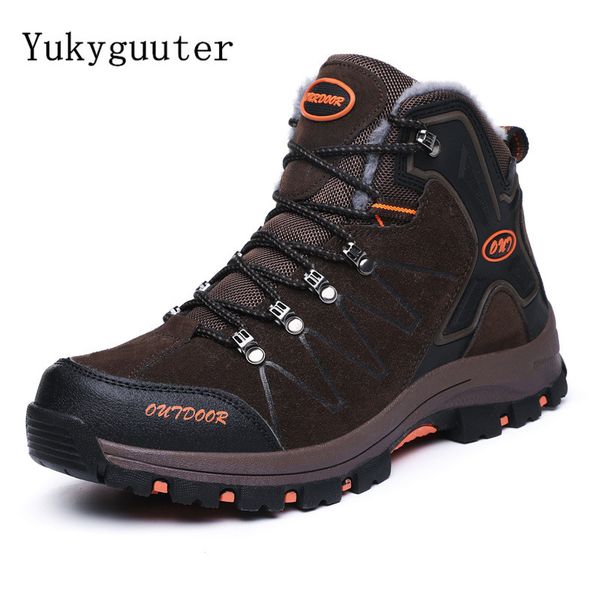 

winter men hiking shoes outdoor walking jogging trekking warm snow boots mountain climbing sport sneakers athletic waterproof