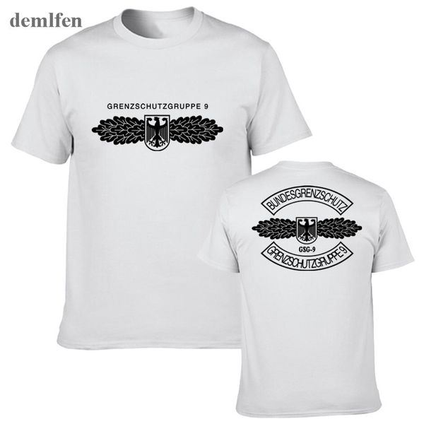 

mens t-shirt gsg 9 police german counter terrorism special operations unit tees shirt short sleeve heavy cotton t shirt