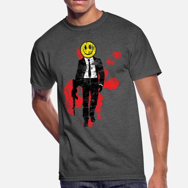 

smiley hitman проблемной тенниски мужчины custom 100% хлопок s-xxxl gents подарки новой мода весна семьи рубашка