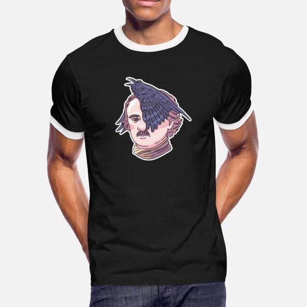 

эдгар аллан по воронам тенниски люди создают тройник рубашки евро размер s-3xl новизна graphic удобной пружинного досуг рубашки