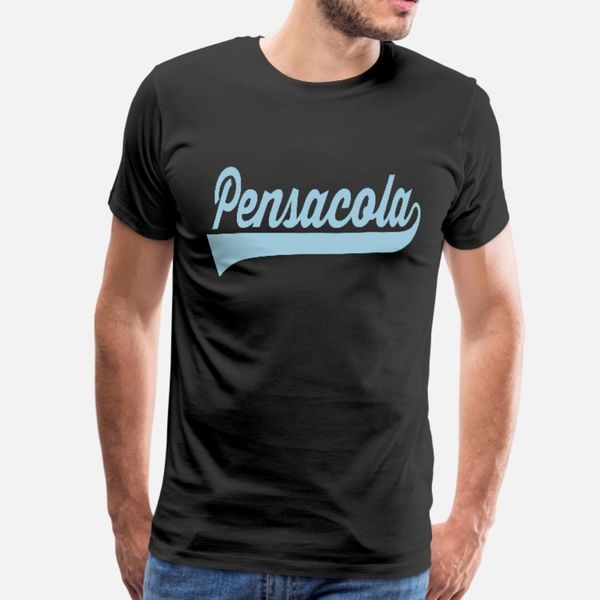 

pensacola t shirt men create 100% cotton plus size 3xl outfit graphic comfortable summer formal shirt
