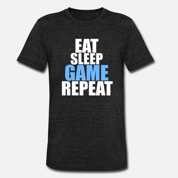 

eat sleep game repeat gamer gift present t shirt men designing 100% cotton s-xxxl costume fitness comfortable summer style vintage shirt