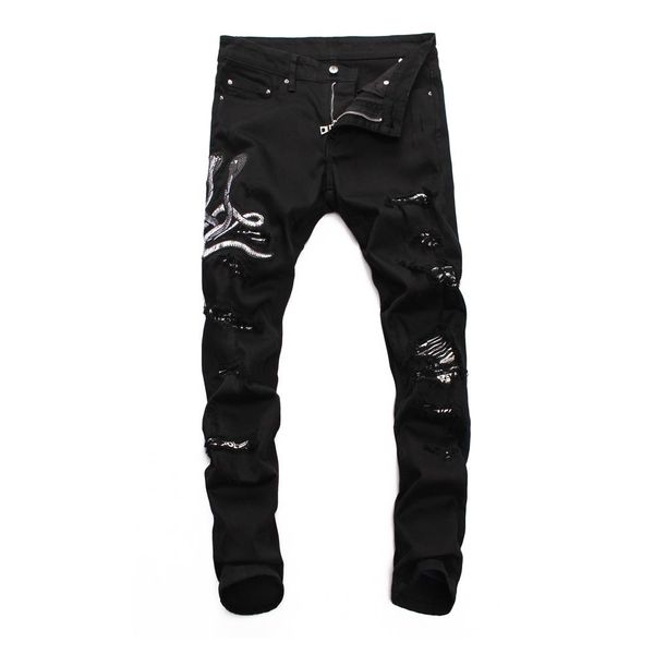 

clothes supplier amir i jeans mens luxury designer jeans brand baggy biker high waisted ripped rock miri jeans pants trousers a10, Blue