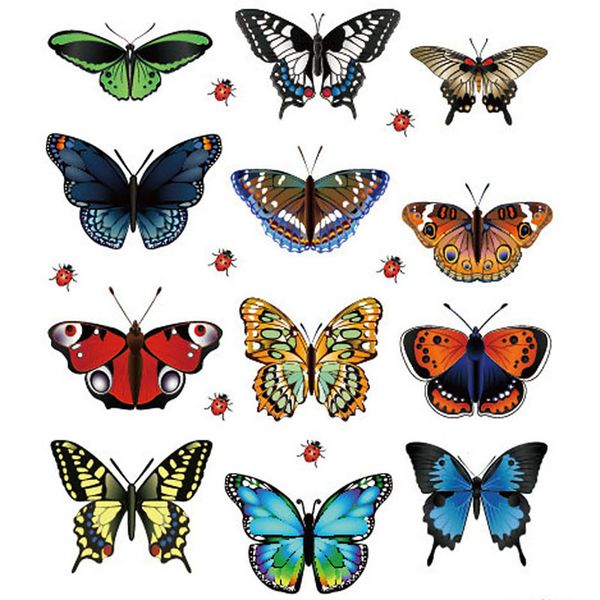 

pvc 3d butterfly wall sticker decals for kids room art sticker fridge home decor