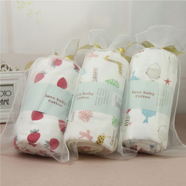

1 piece wasoyoli baby swaddles 100*150cm 6 layers infant blankets 100% cotton with colorful edge soft kids bath hold wraps