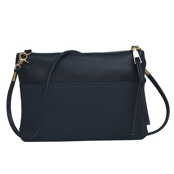 

solid pu leather cross body women casual small shoulder bag purses and handbags ladies zipper phone pouch bolsas de mujer a40