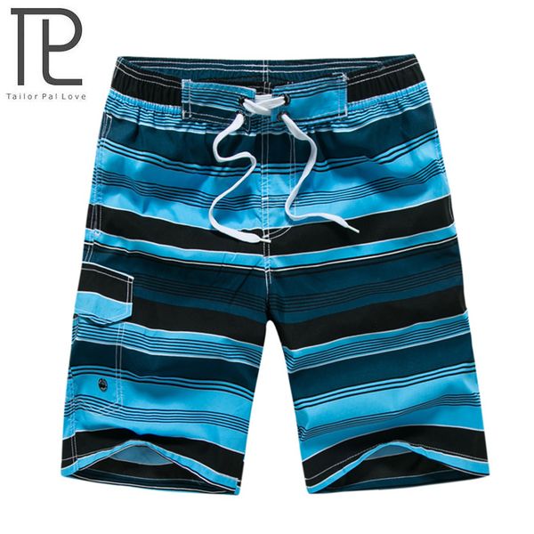 

tailor pal love men quick drying summer beach shorts lightweight stripe swimwear board shorts m-3xl jpyg183, White;black
